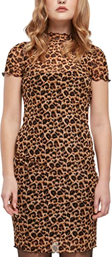 Urban Classics Women's Ladies Mesh Double Layer Casual Dress, Leo, XXL von Urban Classics