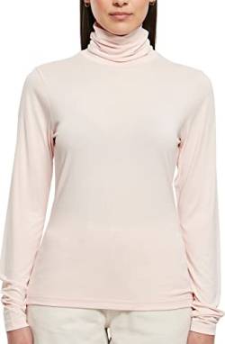 Urban Classics Women's Ladies Modal Turtleneck Longsleeve T-Shirt, pink, L von Urban Classics