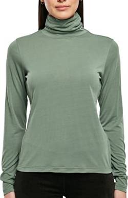 Urban Classics Women's Ladies Modal Turtleneck Longsleeve T-Shirt, salvia, XL von Urban Classics