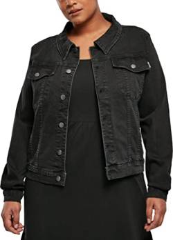 Urban Classics Women's Ladies Organic Denim Jacket Jacke, Black Washed, S von Urban Classics