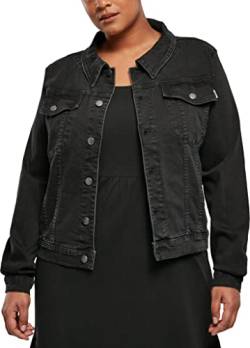 Urban Classics Women's Ladies Organic Denim Jacket Jacke, Black Washed, XS von Urban Classics