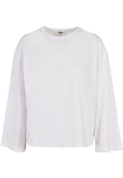 Urban Classics Women's Ladies Organic Oversized Wide Longsleeve T-Shirt, White, XS von Urban Classics