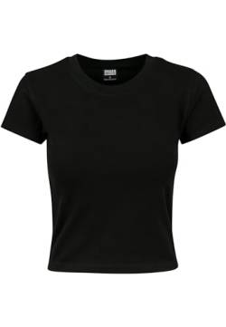 Urban Classics Women's Ladies Stretch Jersey Cropped Tee T-Shirt, Black, 5XL von Urban Classics