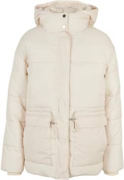 Urban Classics Women's TB5080-Ladies Waisted Puffer Jacket Jacke, whitesand, L von Urban Classics