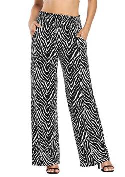 Urban CoCo Damen Boho Palazzo Hose Weites Bein Loungehose, #11, Groß von Urban CoCo