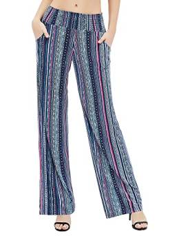 Urban CoCo Damen Boho Palazzo Hose Weites Bein Loungehose, #19, XX-Large von Urban CoCo