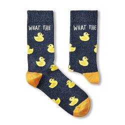 Unisex What The Duck Socken | Geschenk | 1 Paar | Cotton Rich Socken | Premium Socken | Neuheit | Geschenke, mehrfarbig, One size von Urban Eccentric