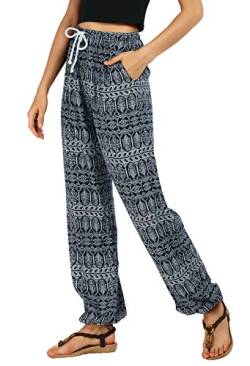 Urban GoCo Damen Haremshose Boho Hippie Hose (S, 2) von Urban GoCo