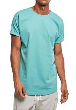 Urbandreamz Herren Long Shaped Turnup T-Shirt Glass - XXL - von Urbandreamz