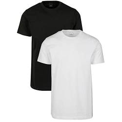 Urbandreamz Herren T-Shirt 2-Pack Black + White 5XL von Urbandreamz