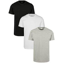 Urbandreamz Herren T-Shirt 3-Pack Black + White + Grey XL von Urbandreamz