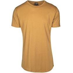 Urbandreamz Herren T-Shirt Shaped Long Tee Rundhals Nut - XL - von Urbandreamz