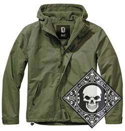 Urbandreamz Windbreaker Frontzip Olive Gr. L von Urbandreamz