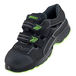 Arbeitsschuhe Sicherheitsschuhe S1 Gartenschuhe Sandale Herrensandale Sommer Schuhe mit Stahlkappe U350- (Numeric_42), Schwarz von Urgent