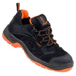 Arbeitsschuhe Sicherheitsschuhe URGENT 210 S1, Schwarz / Orange, 41 EU von Urgent