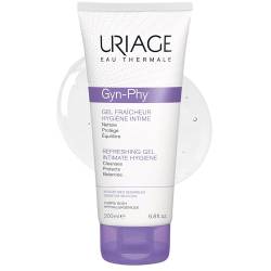 Uriage Gyn-Phy Erfrischendes Intimreinigungsgel 200ml - Reinigt und Bewahrt das Natürliche Gleichgewicht - Physiologischer pH-Wert und Glyco-Gyn-Komplex - Blumiger Duft von Uriage
