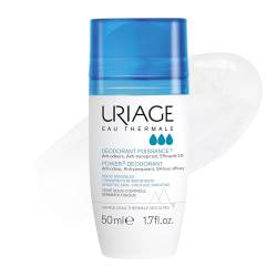 Uriage Power3 Deodorant Roll-On 50ml - Dreifachwirkung: Anti-Geruch, Anti-Perspirant, 24H Wirksamkeit - Keine Flecken - Lang anhaltende Formel - Hypoallergen von Uriage