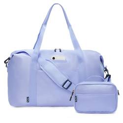 Uselike Weekender Bags für Damen, Reisetasche mit Nasstasche, Handgepäcktasche mit Kulturbeutel, 36 l, Lavendel von Uselike
