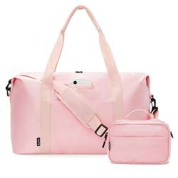 Uselike Weekender Bags für Damen, Reisetasche mit Nasstasche, Handgepäcktasche mit Kulturbeutel, Pink von Uselike