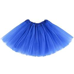 Ushiny Damen Kostüm Tütü Rock Minirock 4 Lagen Petticoat Tanzkleid Tüllrock Dehnbaren Tutu Rock Ballettrock Cosplay Minirock von Ushiny