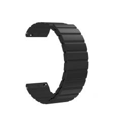 18 20mm 22mm Silikon Gummi Uhrenarmband passend for Huawei GT2 Smart Connected Armband Mann 20 22 MM Armband Armband (Color : Black, Size : Radian 22mm) von UsmAsk