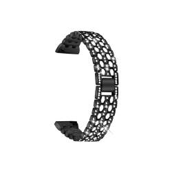 18mm 20mm 22mm Diamantarmband passend for Huawei Watch GT 4 3 2 Pro Band 46mm 42mm 41mm Armband Damen Metallgürtel (Color : Black White, Size : For GT4 41mm) von UsmAsk