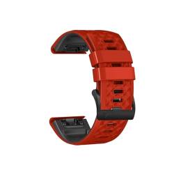 22 26-mm-Smartwatch-Armbänder passend for Garmin Fenix ​​7 7X 6 6X Pro 5 5X Plus EPIX/VERTIX 2 Einfache Passform for Garmin Forerunner 935 945 Armband (Color : F, Size : QuickFit 22mm) von UsmAsk