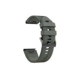 26 22MM Silikon-Uhrenarmband passend for Garmin Fenix ​​6X 6 Pro 7X 7 Epix Gen 2 Easyfit-Armband Fenix ​​5 5XPlus Smartwatch-Armband (Color : ArmyGreen, Size : 22mm) von UsmAsk