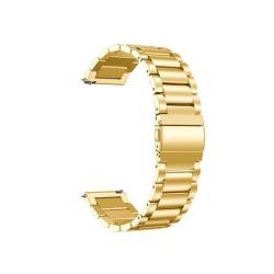 Fit for Huawei Uhr GT 4 41mm 46mm Armband 22mm Edelstahl Armband Armband for Uhr GT 2 GT3 Pro 46mm Uhr Armband (Color : Gold, Size : GT 3 Pro 46mm) von UsmAsk