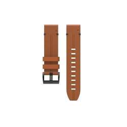 Leder-Armbanduhrarmband, einfach zu montierender Quick-Link-Armbandgürtel, 22 mm, passend for Garmin Fenix ​​5 Uhrenarmband (Color : Brown, Size : For Fenix 6) von UsmAsk