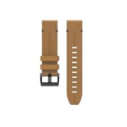 Leder-Armbanduhrarmband, einfach zu montierender Quick-Link-Armbandgürtel, 22 mm, passend for Garmin Fenix ​​5 Uhrenarmband (Color : Light brown, Size : For Fenix 6 Plus) von UsmAsk