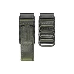 Leder-Quickfit for Garmin-Uhrenarmbänder, Outdoor-Schlaufenbänder, 20 mm, 22 mm, 26 mm, passend for Fenix ​​7 7X Solar Forerunner Vivoactive (Color : HGA137-GRN, Size : 20MM_S 160MM TO 210MM) von UsmAsk