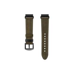 Leder-Uhrenarmband QuickFit 22 mm 26 mm, passend for Garmin Fenix ​​7X 7 6 6X Pro 5 5X Plus Quatix Epix Gen 2 MARQ (Color : Green, Size : QuickFit 22mm) von UsmAsk