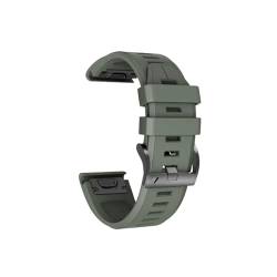 QuickFit-Uhrenarmbänder passen for Garmin Descent G1 Solar/Epix Gen 2/Instinct 2/Forerunner 945/Approach S62 S60 Silikonarmband (Color : Army Green, Size : QuickFit 22mm) von UsmAsk