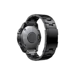 Titanlegierung QuickFit 26mm 22mm Uhrenarmband passend for Garmin Fenix ​​7 7X Pro Solar Metallarmband for Epix Pro (Gen 2) 47mm 51mm Armband (Color : Black 2, Size : QuickFit 26mm) von UsmAsk