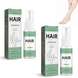 2 Stück Haarentfernungsspray, Haarentfernungs Haarspray für den Frauen/Männer, Hair Removal, Body Enthaarungsspray, Natürlicher schmerzloser Körperhaarentferner, für Arm, Beine, Achselhöhlen von Utapossin