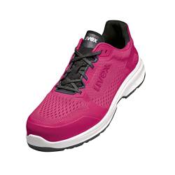 Uvex 1 Sport Arbeitsschuhe - Sicherheitsschuhe S1 P SRC ESD - Pink - Weite 14 / Extra Breit, Größe:39 von Uvex