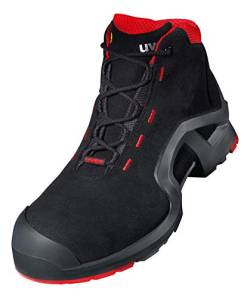 Uvex 1 X-Tended Support Arbeitsstiefel - Sicherheitsstiefel S3 SRC ESD - Rot-Schwarz, Größe:42 von Uvex