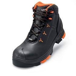 Uvex 2 Arbeitsschuhe - Sicherheitsstiefel S3 SRC ESD - Orange-Schwarz - Weite 14 / Extra Breit, Größe:36 von Uvex