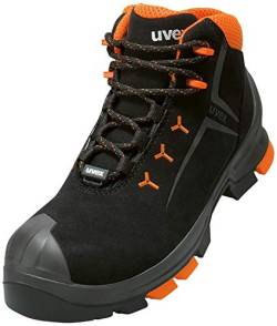 Uvex 2 Arbeitsstiefel - Sicherheitsstiefel S3 SRC ESD - Orange-Schwarz, Größe:49 von Uvex