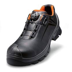 Uvex 2 GTX Vibram Unisex Halbschuh mit Boa® Fit System 6531.3 S3 HI HRO Weite 12 - Schwarz/Orange - Gr. 44 von Uvex