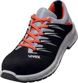 Uvex 2 Trend - Sicherheitsschuhe S1 SRC ESD - Grau-Orange/Schwarz - Gr. 40 von Uvex