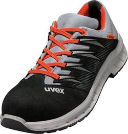 Uvex 2 Trend - Sicherheitsschuhe S2 SRC ESD - Grau-Orange/Schwarz - Gr. 42 von Uvex