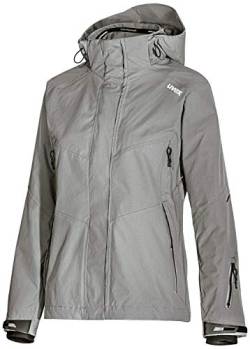 Uvex ADA 17497 Windjacke - Frauen-Regenjacke mit Kapuze - Grau - 2XL von Uvex