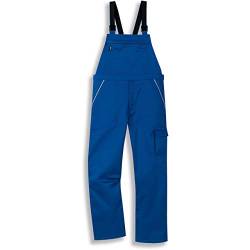 Uvex Herren-Latzhose 8840 texpert extra, 60% Baumwolle, 40% Polyester, Farbe: kornblau, Gr.: 60/62 von Uvex