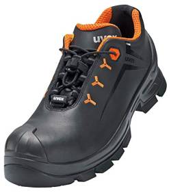 Uvex Herren Low Shoe 6522/4 S3 Size 39 PU/Rubber W14 Brandschutzschuhe, Nero, Arancione, EU von Uvex