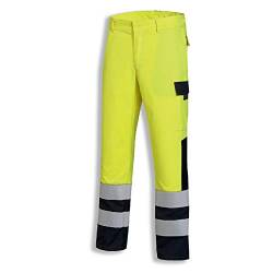 Uvex High-Vis 3299 Herren-Arbeitshose - Gelbe Warnschutz-Cargohose 46 von Uvex