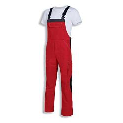 Uvex Perfect 8924 Herren-Arbeitshose - Rote Männer-Latzhose 64/66 von Uvex