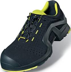 Uvex Sicherheitshalbschuh/Arbeitsschuh 8514 S1P, Schwarz/Lime, 45 EU von Uvex