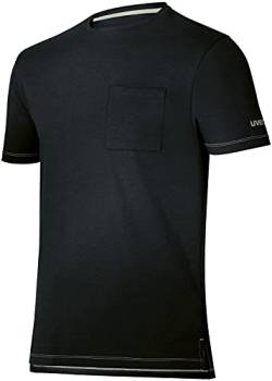 Uvex Tune-Up Männer Kurzarmshirt mit Rundhals für die Arbeit - Schwarz - XL von Uvex